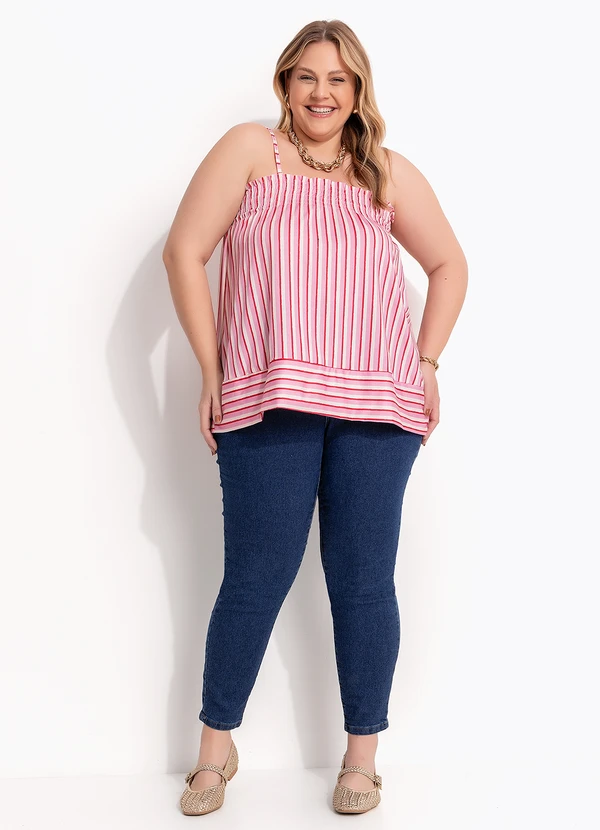 Marguerite - Calça Azul Escuro em Jeans com Elastano 6