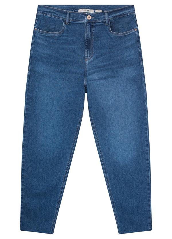 Malwee Plus - Calça Azul Índigo Feminina Mom Jeans 3