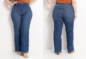 Cal�a Azul M�dio em Jeans