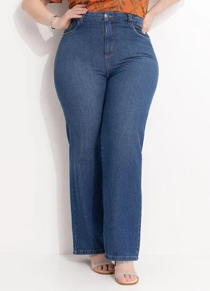Marguerite - Calça Azul Médio em Jeans - MARGUERITE