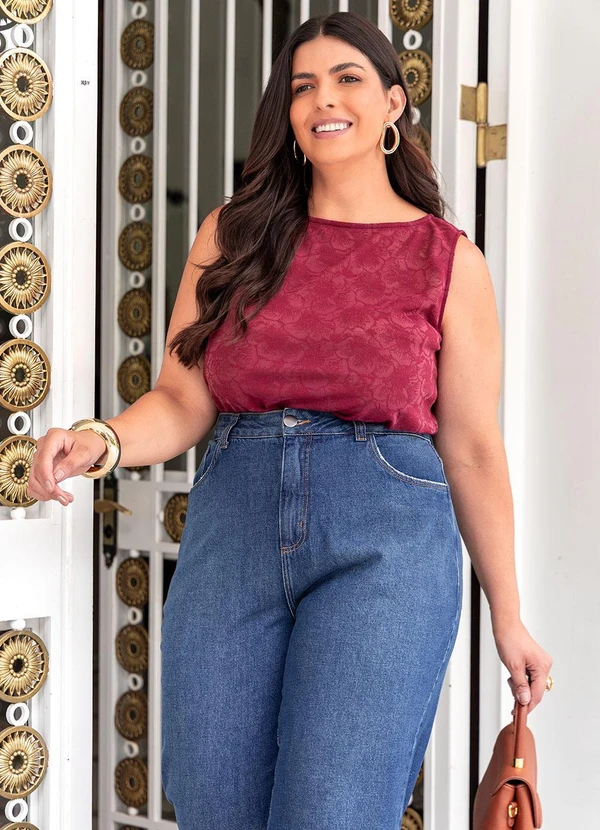 Marguerite - Calça Azul Médio em Jeans 8