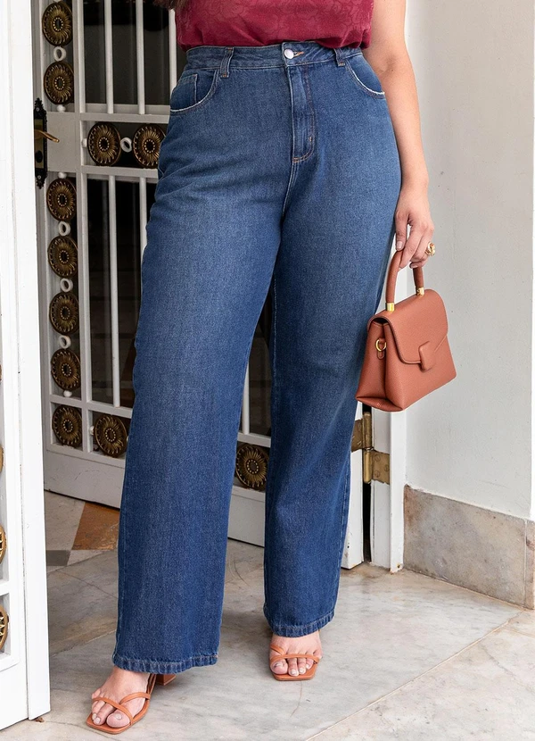 Marguerite - Calça Azul Médio em Jeans 6