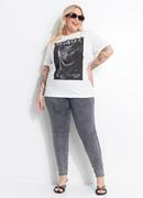 Cal�a black stone em jeans com elastano
