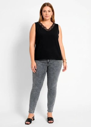 Marguerite - Calça Black Stone em Jeans com Elastano - MARGUERITE