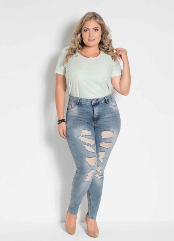 Sawary Jeans - Calça Cigarrete Jeans Plus Size Sawaryy 4