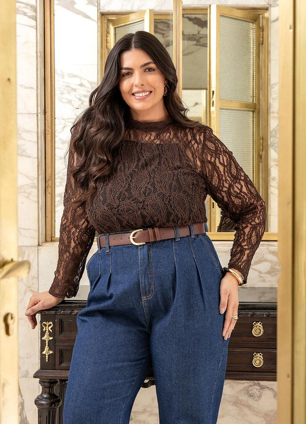 Marguerite - Calça em Jeans Escuro Mom 5