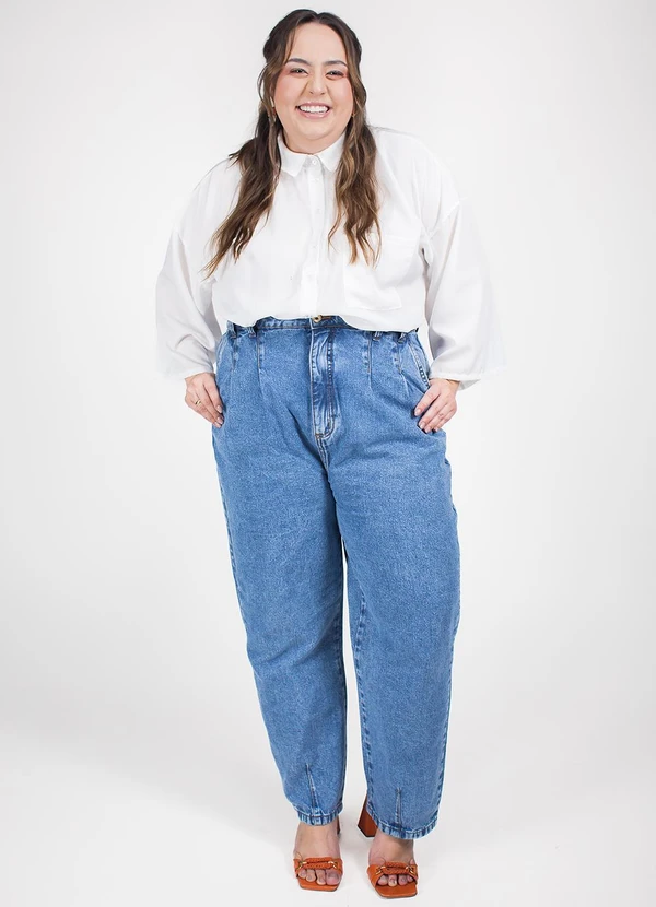 Marguerite - Calça em Jeans Médio Mom Jeans 5