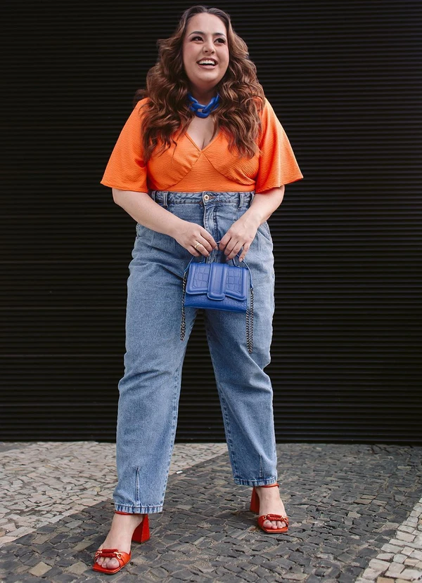 Marguerite - Calça em Jeans Médio Mom Jeans 6