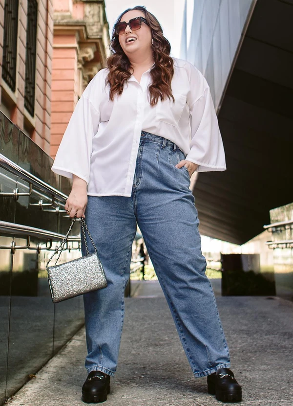 Marguerite - Calça em Jeans Médio Mom Jeans 8