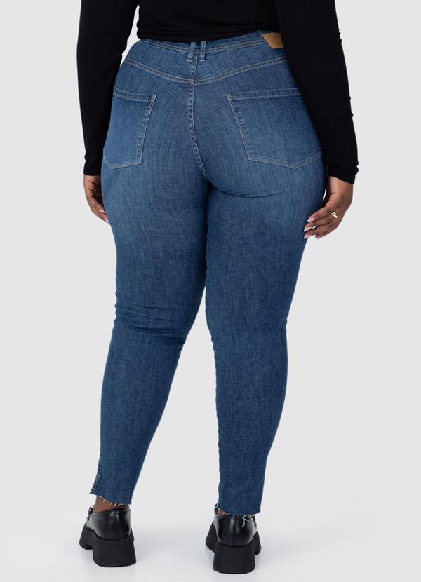 Malwee Plus - Calça Feminina Skinny Plus Azul 2