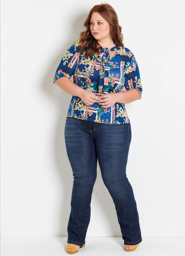 Marguerite - Calça Flare Jeans Plus Size Marguerite 6