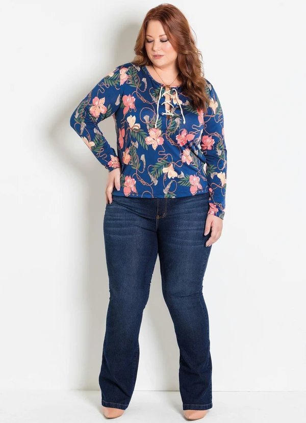 Marguerite - Calça Flare Jeans Plus Size Marguerite 5