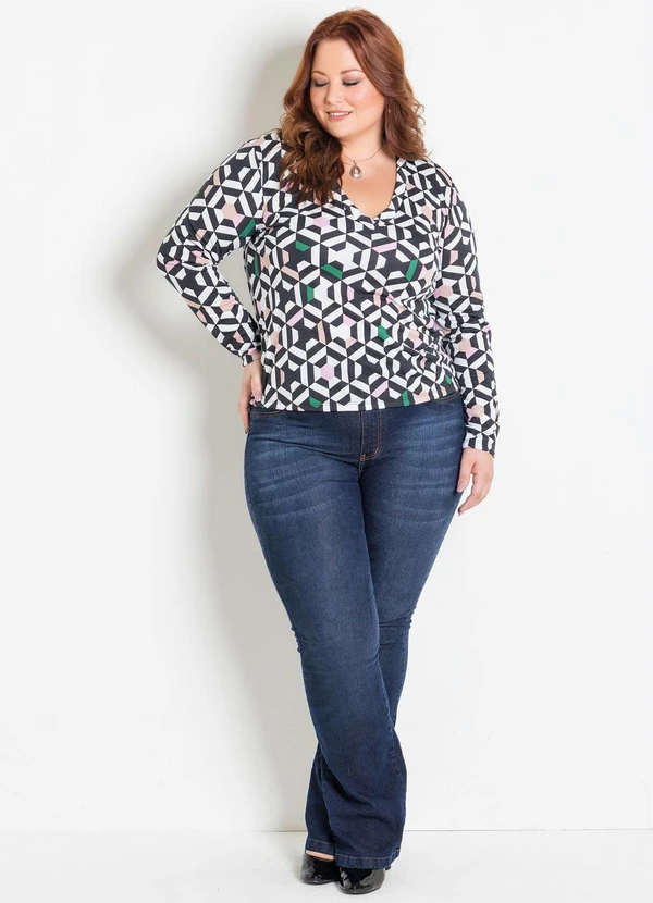 Marguerite - Calça Flare Jeans Plus Size Marguerite 3