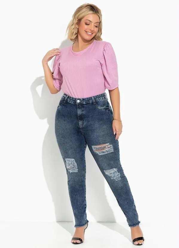 Sawary Jeans - Calça Jeans Azul em Jeans 3