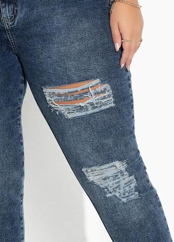 Sawary Jeans - Calça Jeans Azul em Jeans 5