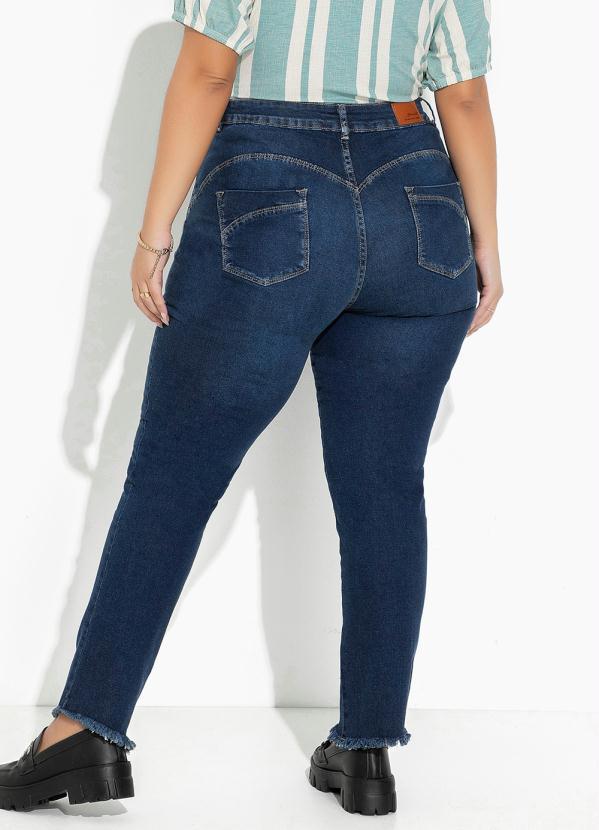 Sawary Jeans - Calça Jeans Azul Escuro em Jeans 2