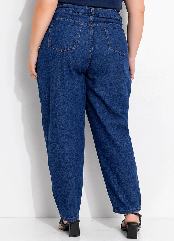 Marguerite - Calça Jeans Azul Escuro em Jeans 6