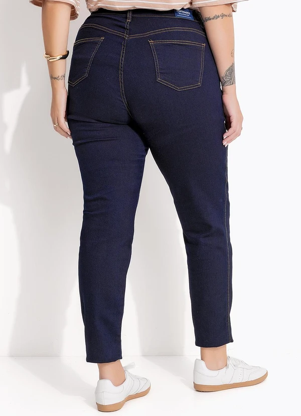 Marguerite - Calça Jeans Azul Escuro em Jeans 7