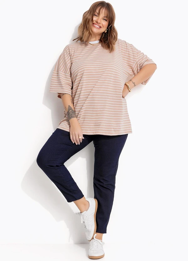 Marguerite - Calça Jeans Azul Escuro em Jeans 2