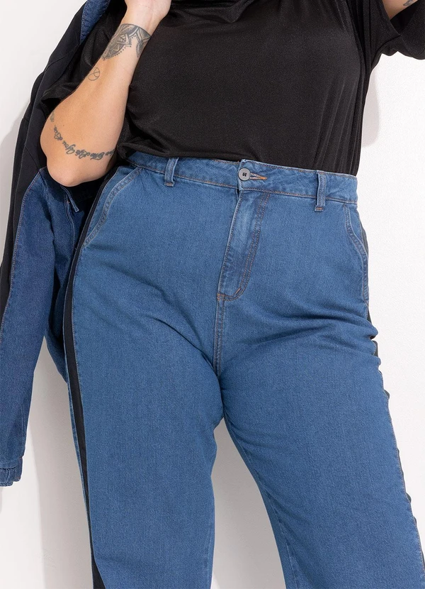 Marguerite - Calça Jeans Azul Escuro em Jeans 11