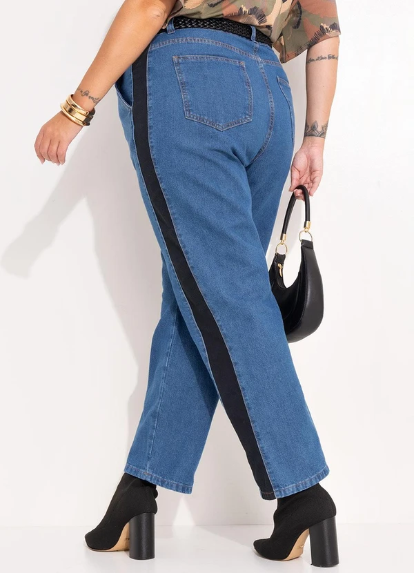 Marguerite - Calça Jeans Azul Escuro em Jeans 2