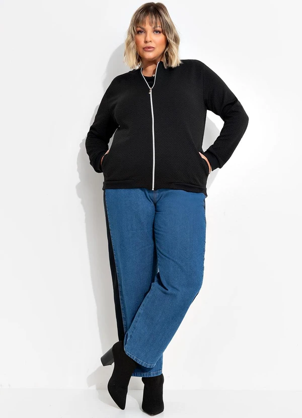 Marguerite - Calça Jeans Azul Escuro em Jeans 5