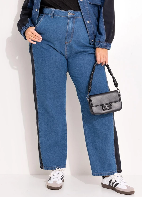 Marguerite - Calça Jeans Azul Escuro em Jeans 8