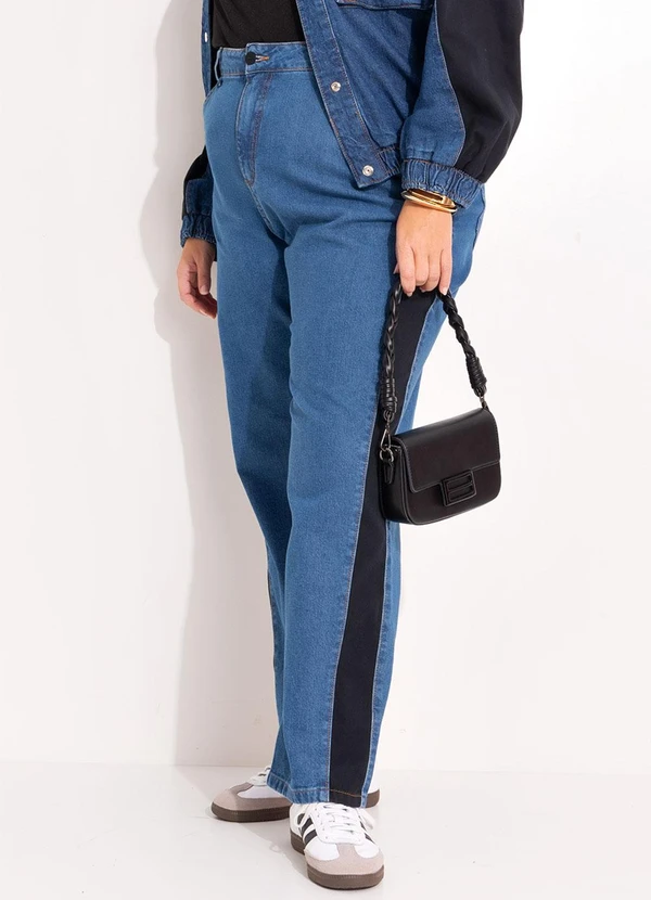 Marguerite - Calça Jeans Azul Escuro em Jeans 9