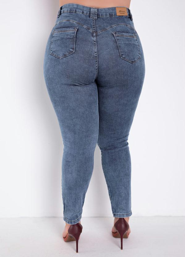 Sawary Jeans - Calça Jeans Cigarrete Destroyed Sawary Plus Size 2
