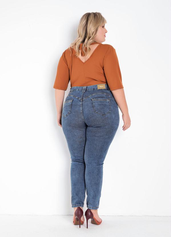Sawary Jeans - Calça Jeans Cigarrete Destroyed Sawary Plus Size 4