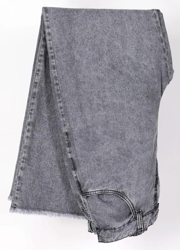 Marguerite - Calça Jeans Cinza Wide Leg Plus Size 5