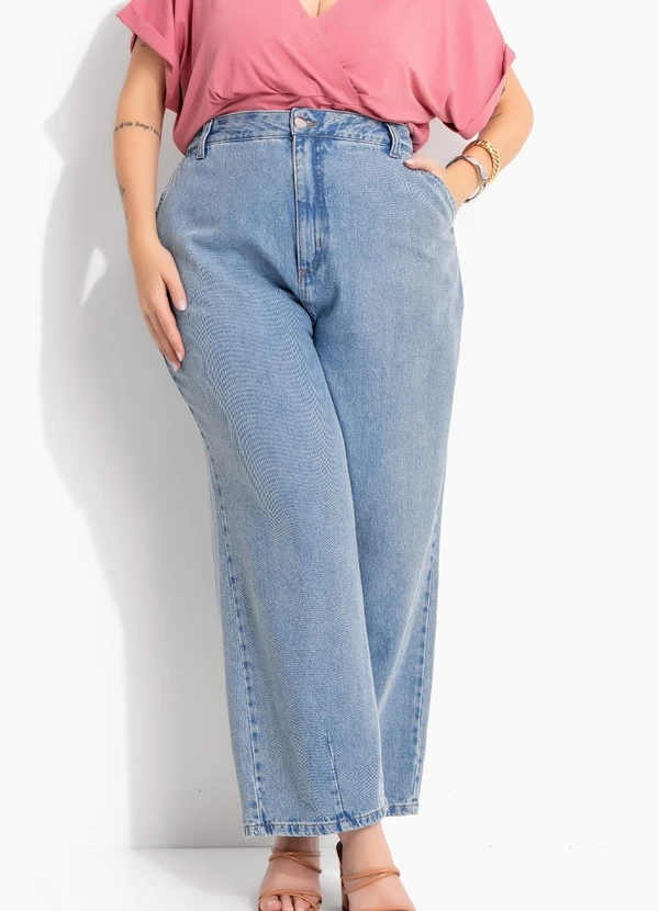 Marguerite - Calça Jeans Claro Baggy