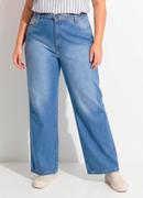 Cal�a Jeans Claro Reta com Cinto