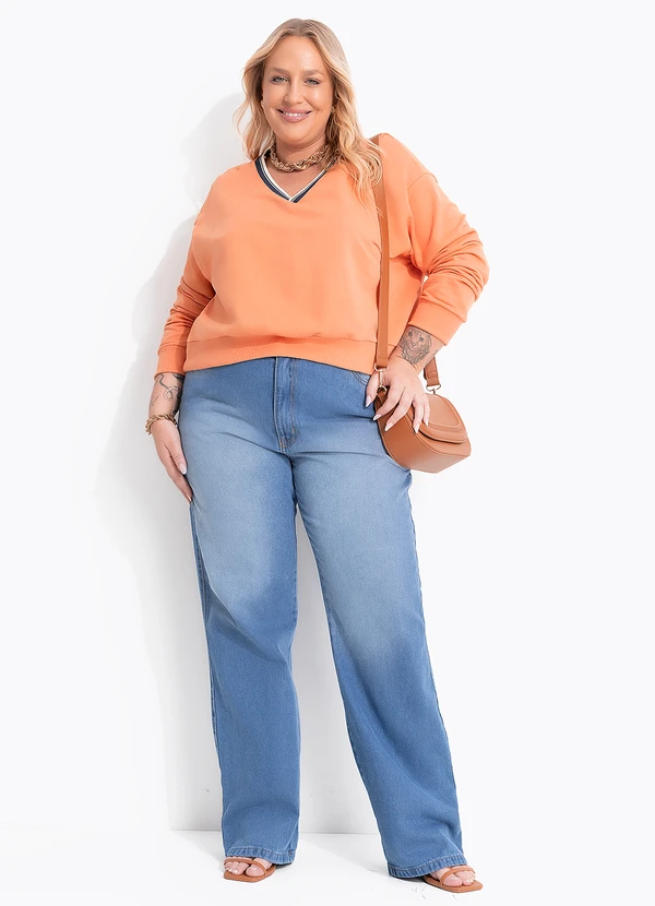 Marguerite - Calça Jeans Claro Reta com Cinto 14