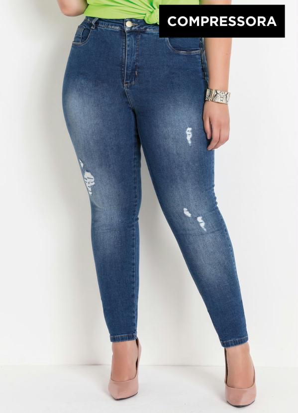 Sawary Jeans - Calça Jeans Compressora Sawary Plus Size