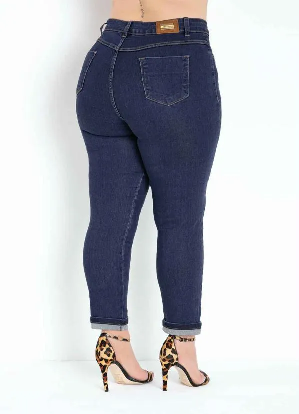 Sawary Jeans - Calça Jeans Cropped com Dobra Plus Size Sawary 2