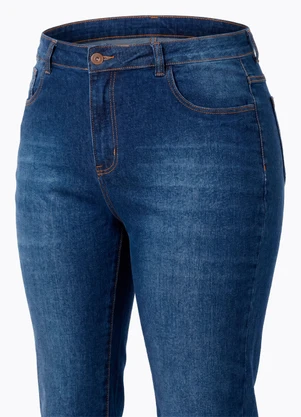 Marguerite - Calça Jeans Escuro Flare com Elastano - MARGUERITE