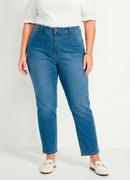 Cal�a Jeans Escuro Skinny Cintura Alta