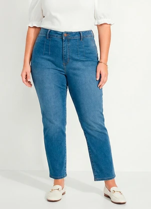 Marguerite - Calça Jeans Escuro Skinny Cintura Alta - MARGUERITE