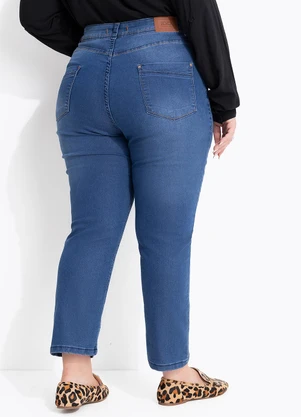 Marguerite - Calça Jeans Escuro Skinny Cintura Alta - MARGUERITE