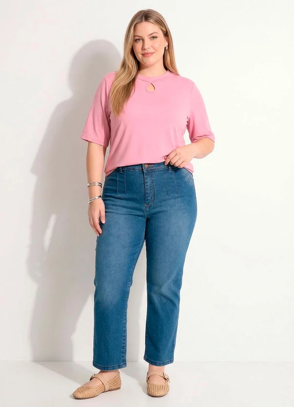 Marguerite - Calça Jeans Escuro Skinny Cintura Alta 13