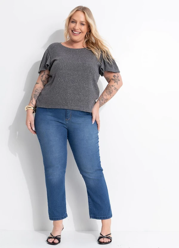 Marguerite - Calça Jeans Escuro Skinny Cintura Alta 15