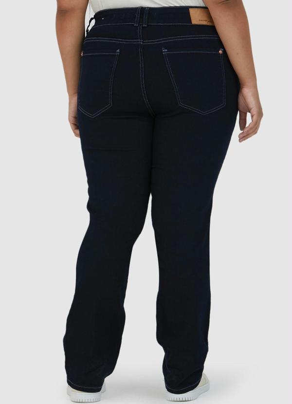 Malwee Plus - Calça Jeans Feminina Azul Escuro 3