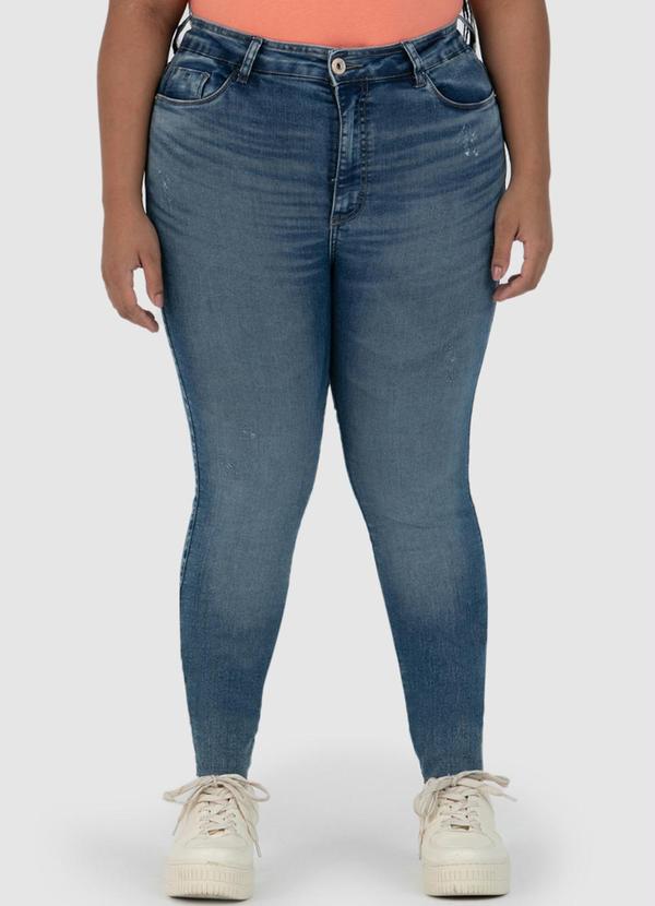 Malwee Plus - Calça Jeans Feminina Azul