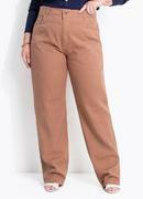 Cal�a Jeans Marrom Claro Mom