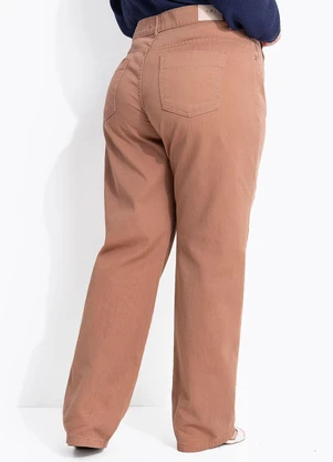 Marguerite - Calça Jeans Marrom Claro Mom - MARGUERITE