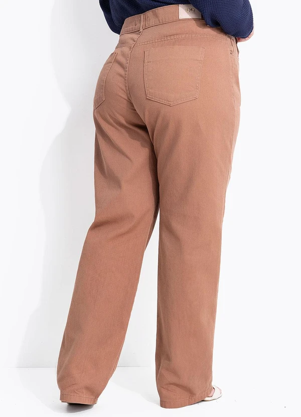 Marguerite - Calça Jeans Marrom Claro Mom 2