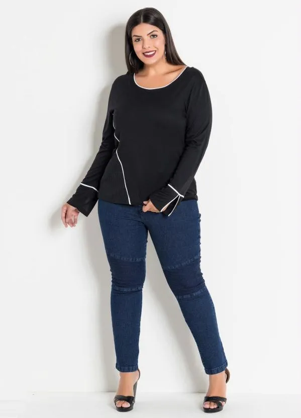 Marguerite - Calça Jeans Plus Size com Efeitos no Joelho 3