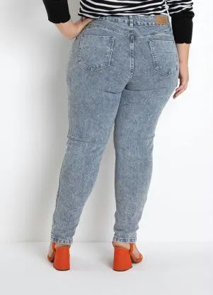 Sawary Jeans - Calça Jeans Push Up Marmorizada Sawary Plus Size - SAWARY JEANS