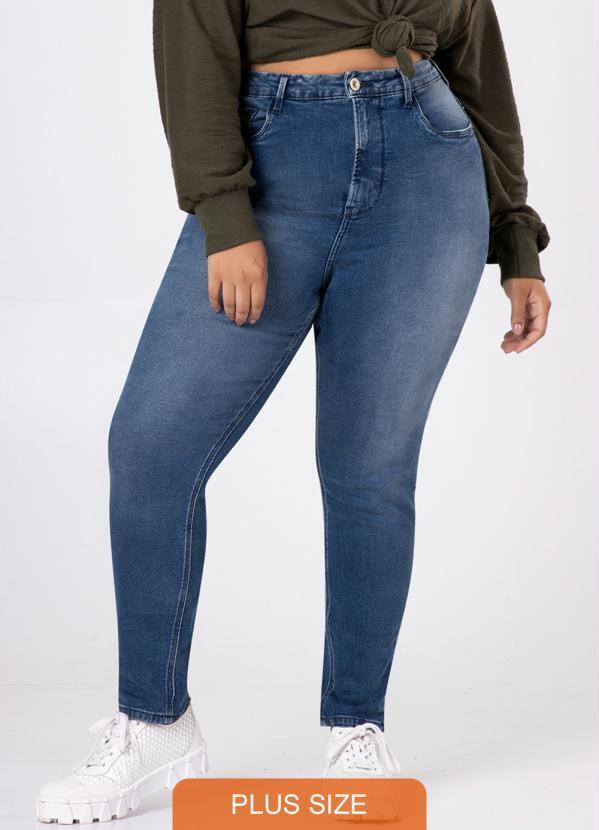Lunender Mais Mulher - Calça Jeans Skinny Plus Size Chapa Barriga Jeans